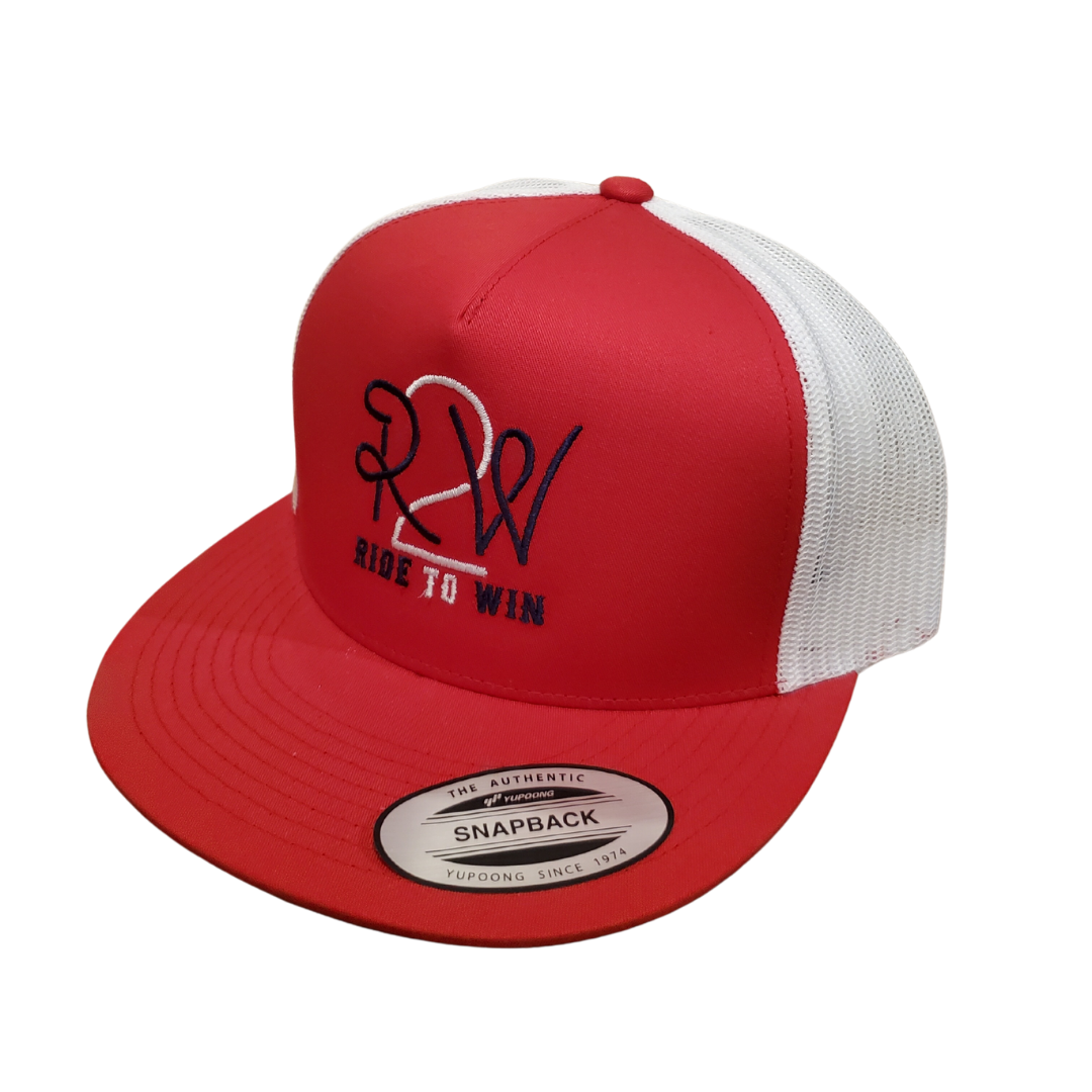 Ride 2 Win Yupoong Cap - Red & White