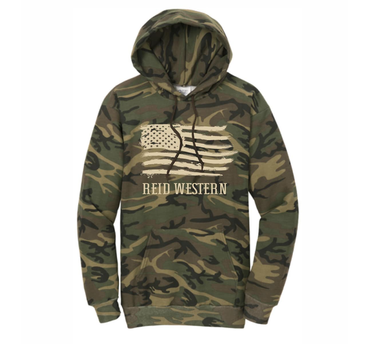 Reid Western Freedom Flag Camo Hoodie