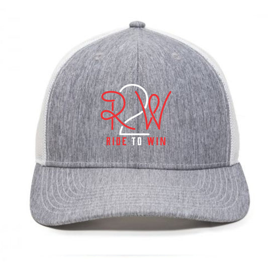 Ride 2 Win Cap - Heather Grey & White