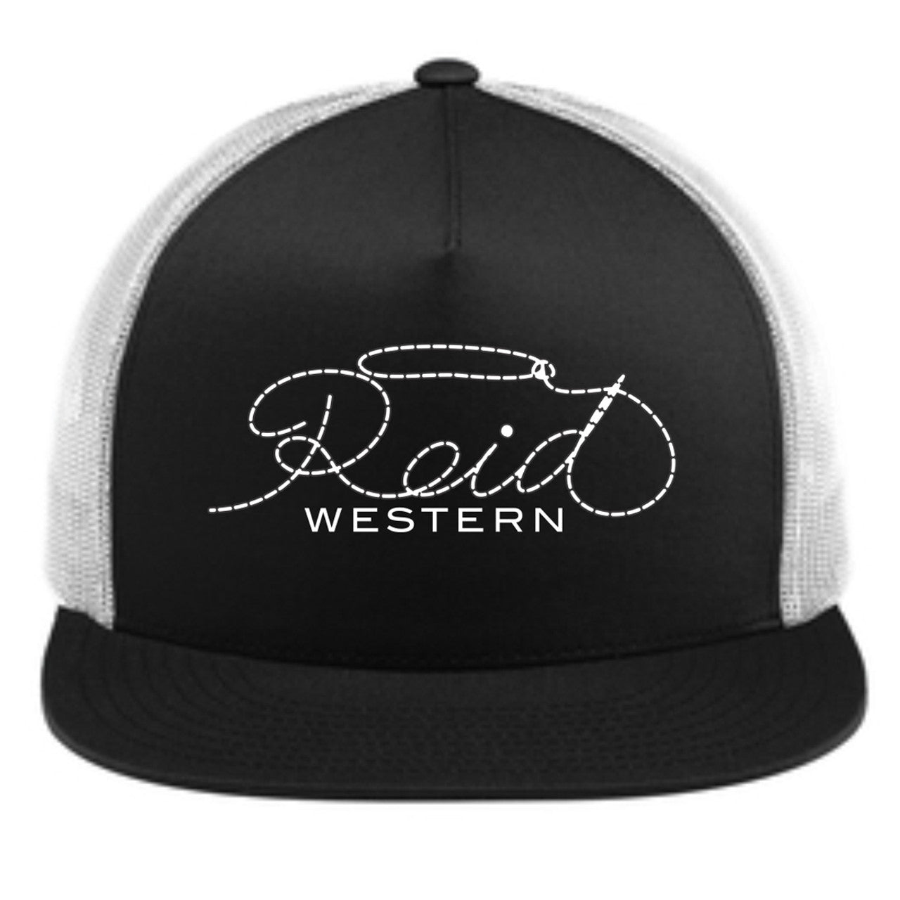 Reid Western Black & White Trucker Hat